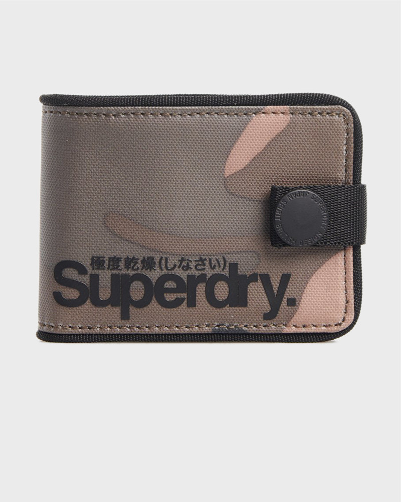 Superdry Πορτοφόλι Tarp One Popper Wallet - M9810017A - sagiakos-stores.gr