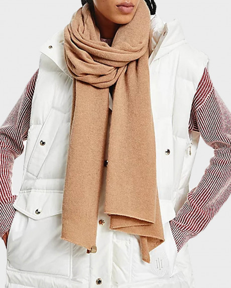 TOMMY HILFIGER CASHMERE BLEND WOMEN'S SCARF - AW0AW10730 -  sagiakos-stores.gr