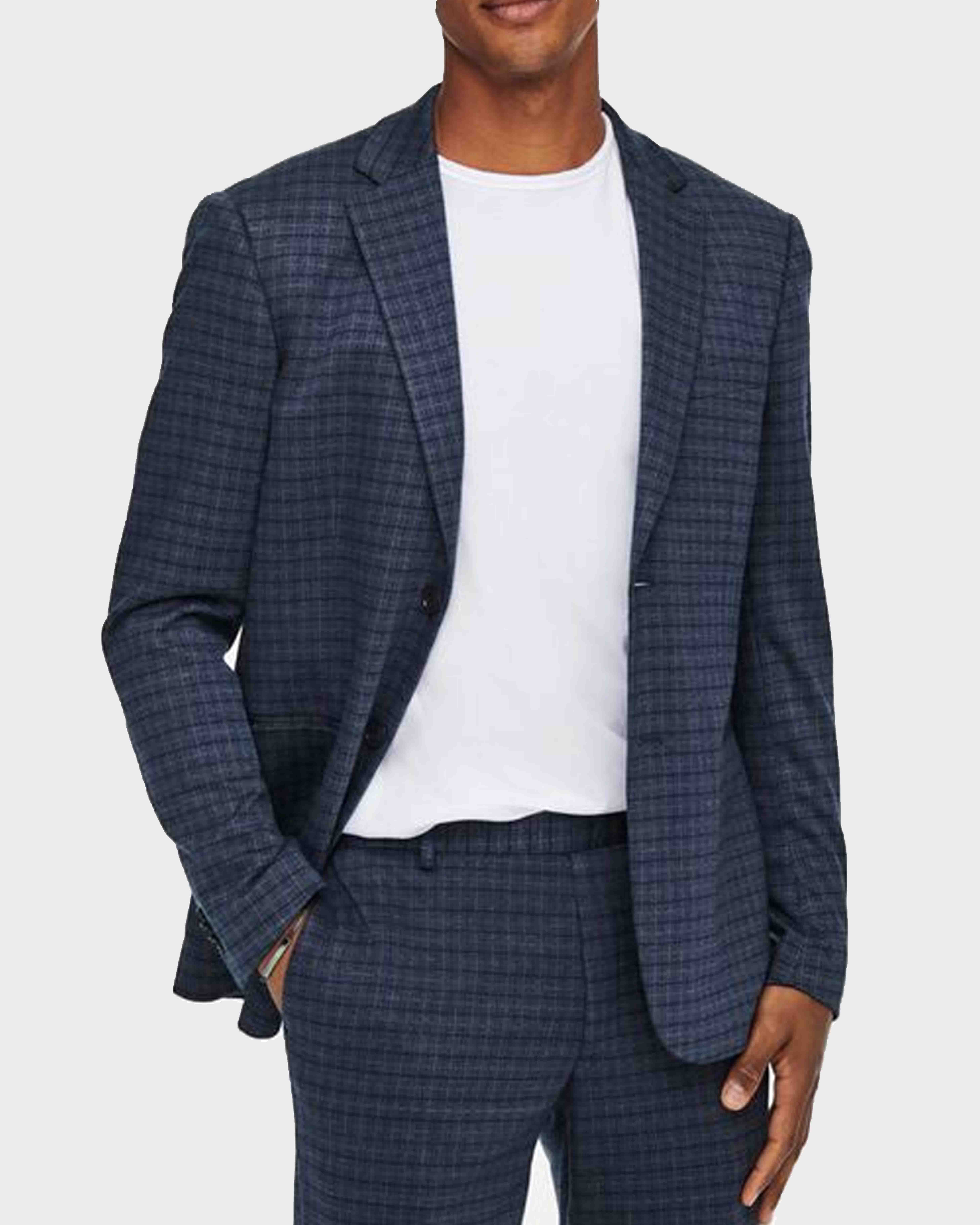 Only & Sons Checked Blazer Ανδρικό Σακάκι - 22019220 - sagiakos-stores.gr