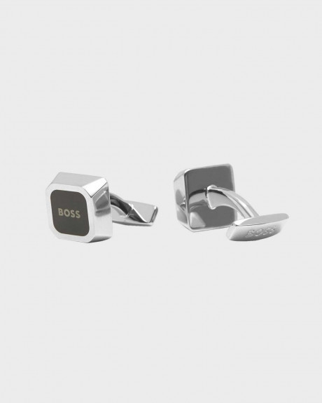 BOSS MEN'S CUFFLINKS SQUARE ENAMEL SAMMI - 50479854