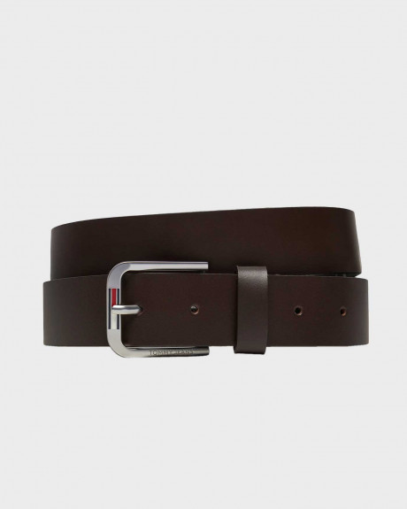 TOMMY JEANS MEN'S BELT GRAIN LEATHER - AM0AM12338