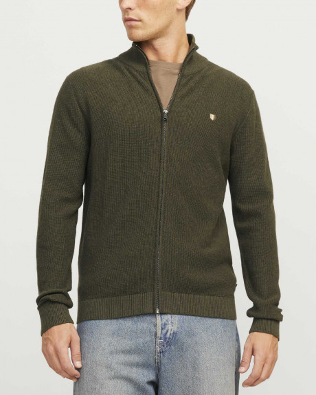 JACK & JONES ΑΝΔΡΙΚΗ ΖΑΚΕΤΑ ΠΛΕΚΤΗ ΨΗΛΟΣ ΛΑΙΜΟΣ - 12259685