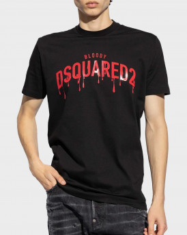 DSQUARED2 MEN'S T-SHIRT REGULAR FIT - S74GD1326S23009 - BLACK