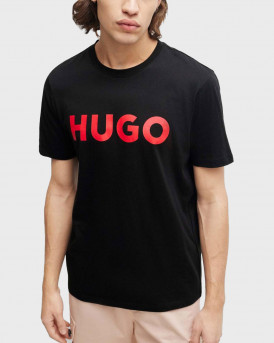 HUGO DULIVIO MEN'S T-SHIRT - 50467556  - ΜΑΥΡΟ-ΚΟΚΚΙΝΟ