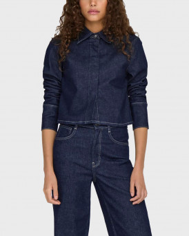 ONLY WOMEN'S DENIM SHIRT - 15332276 - BLUE