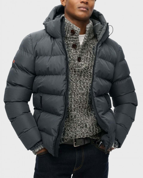 SUPERDRY HOODED SPORTS ΑΝΔΡΙΚΟ PUFFER ΜΠΟΥΦΑΝ - M5011905A