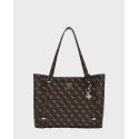 GUESS ECO ERICA ELITE TOTE ΓΥΝΑΙΚΕΙΑ ΤΣΑΝΤΑ ΩΜΟΥ - ΗWEQG951023  - ΚΑΦΕ