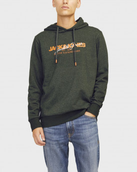 JACK & JONES ΑΝΔΡΙΚΟ ΦΟΥΤΕΡ ΜΕ ΚΟΥΚΟΥΛΑ - 12256848 - ΛΑΔΙ