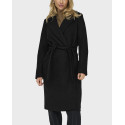 ONLY WOMEN'S COAT WITH BELT - 15314362 - BLACK