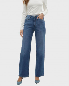 VERO MODA WOMEN'S HIGH RISE WIDE LEG JEANS - 10308153 - BLUE