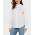 TOMMY HILFIGER WOMEN'S REGULAR FIT SHIRT - ww0ww43577 - WHITE