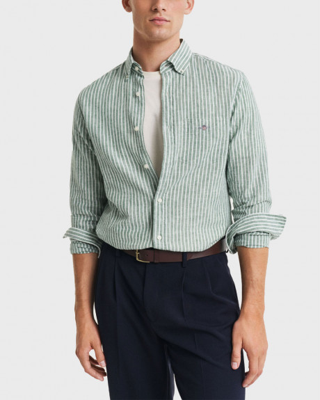 GANT MEN'S STRIPED LINEN SHIRT - 3250038